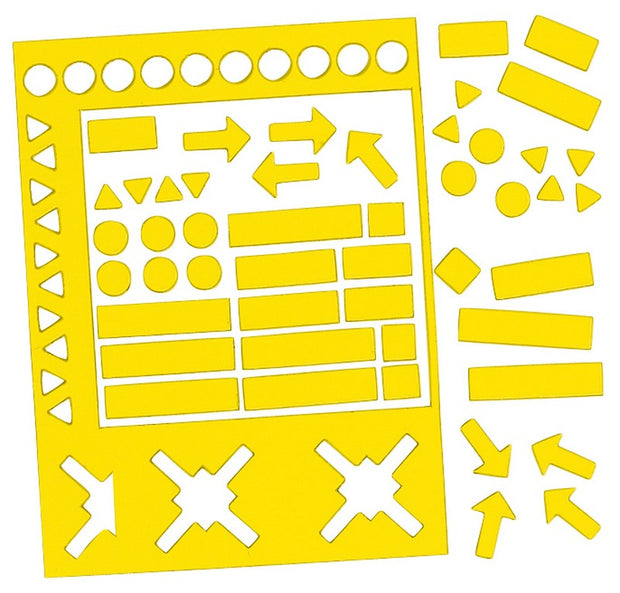 Simboli gialli 10 mm high