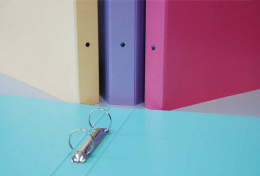 Cartelle a due anelli, in prespan gemme