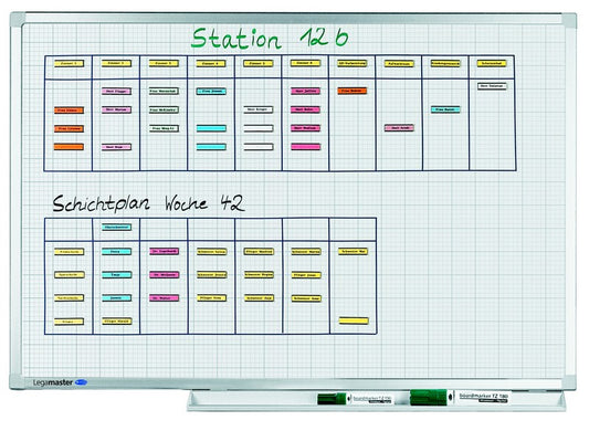 PROFESSIONAL Lavagna bianca a quadretti