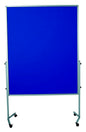 PREMIUM Lavagna per presentazioni mobile 150x120 cm in tessuto blu scuro