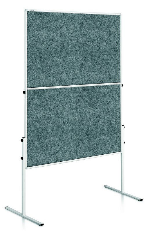 ECONOMY Lavagna per presentazioni 150x120 cm in tessuto grigio scuro