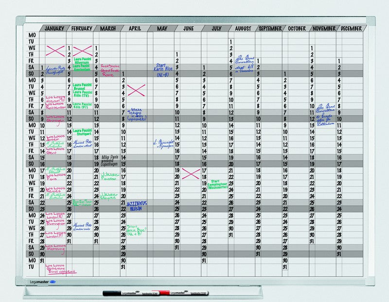 PROFESSIONAL planner annuale 365 giorni 90x120 cm