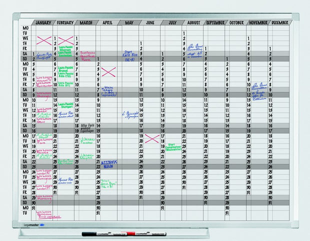 PROFESSIONAL planner annuale 365 giorni 90x120 cm