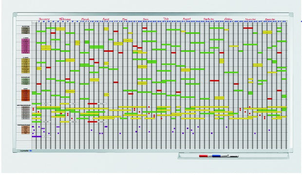 PROFESSIONAL planner annuale fino a 75 oggetti 100x200 cm