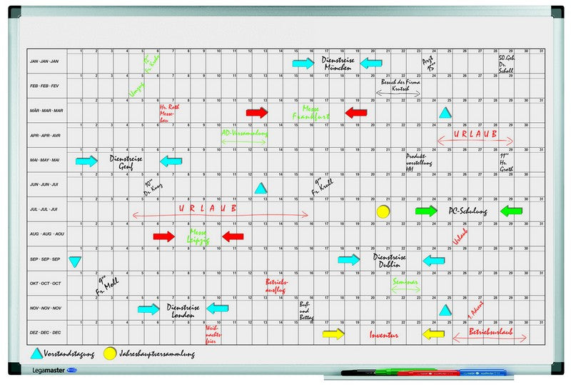 PREMIUM planner annuale orizzontale 60x90 cm