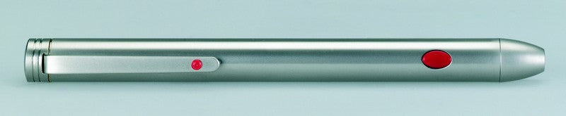 Puntatore laser LX 2 (tasto rosso; custodia color argento)