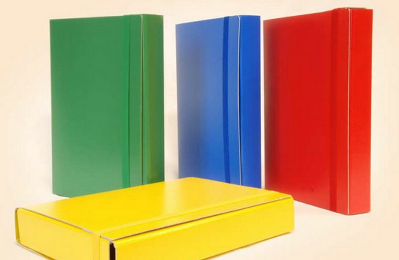 Portaprogetti con chiusura ad elastico piatto