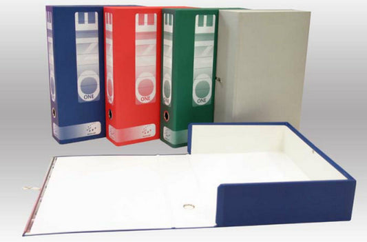 Scatole archivio in cartone rinforzato ONE, apertura totale